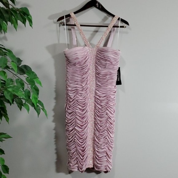 J.S. Boutique Dresses & Skirts - J.S. Boutique Dress Cocktail Ruched Sequins